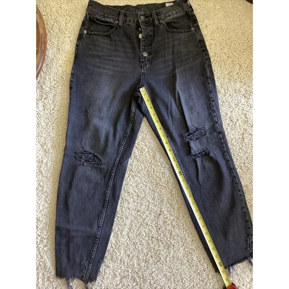 We The Free Regular High Rise Black Jeans Size 28